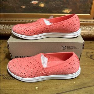 Clarks Cloudsteppers Stretch Slip-Ons - Breeze Emily Strawberry Fraise Pink 8.5M